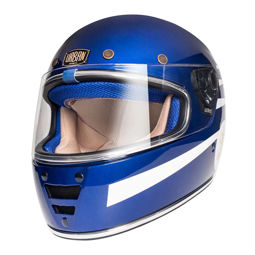 Urban Full Face Helmet Cafe Racer Shifuto Blue