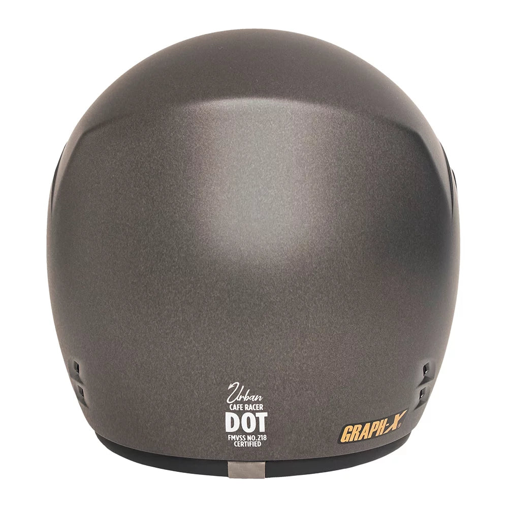 Urban Full Face Helmet Cafe Racer Graph-X Graphite