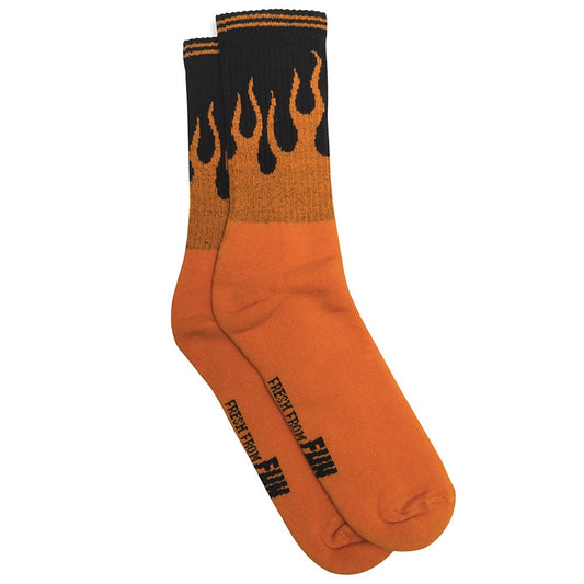Urban Orange Fire Socks