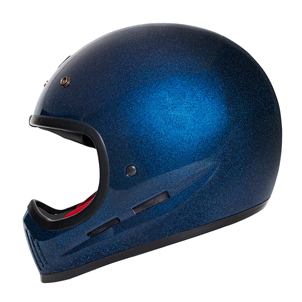 Vintage Full Face Motorcycle Helmet Retro Personality Motorbike Racing Helmet Jet Moto Cruiser Scooter Unisex Adult DOT/ECE Approved For Adult Men Women 1,S=55~56cm - View #5