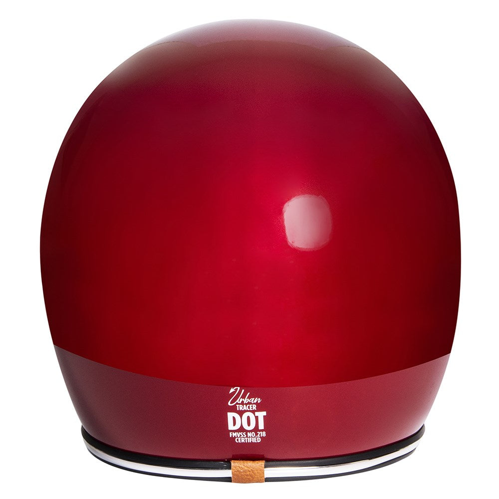 Urban Open Face Helmet Tracer Red Flake