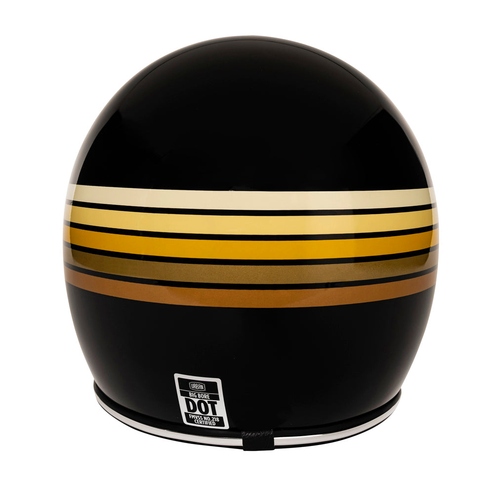 Urban Full Face Helmet BigBore Golden Stripes