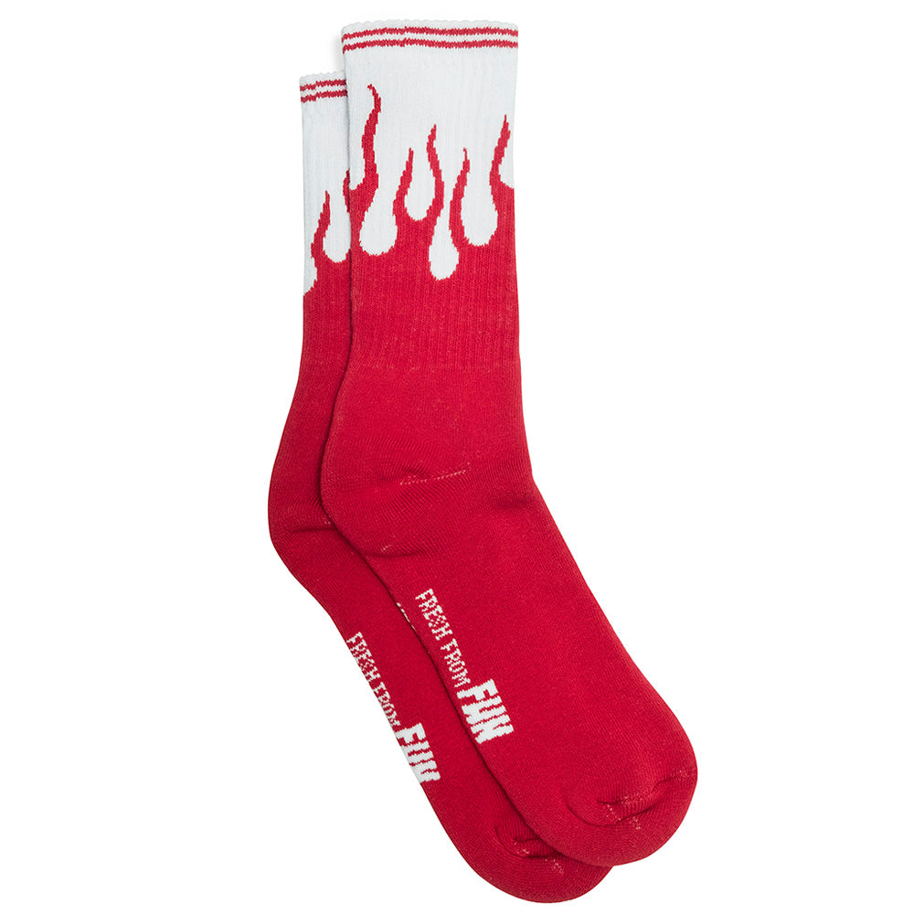 Urban Red Fire Socks