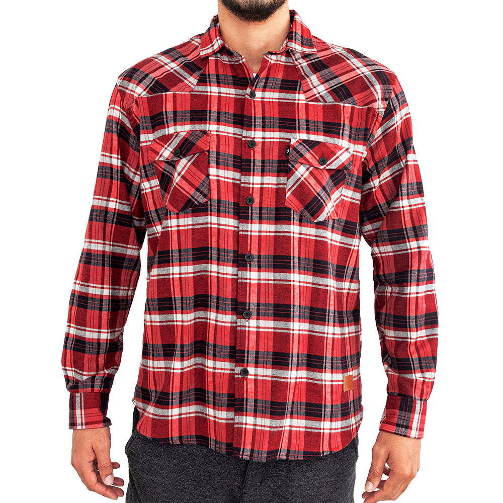 Urban Red Soft Flannel usa riders – urban Shirt e-commerce