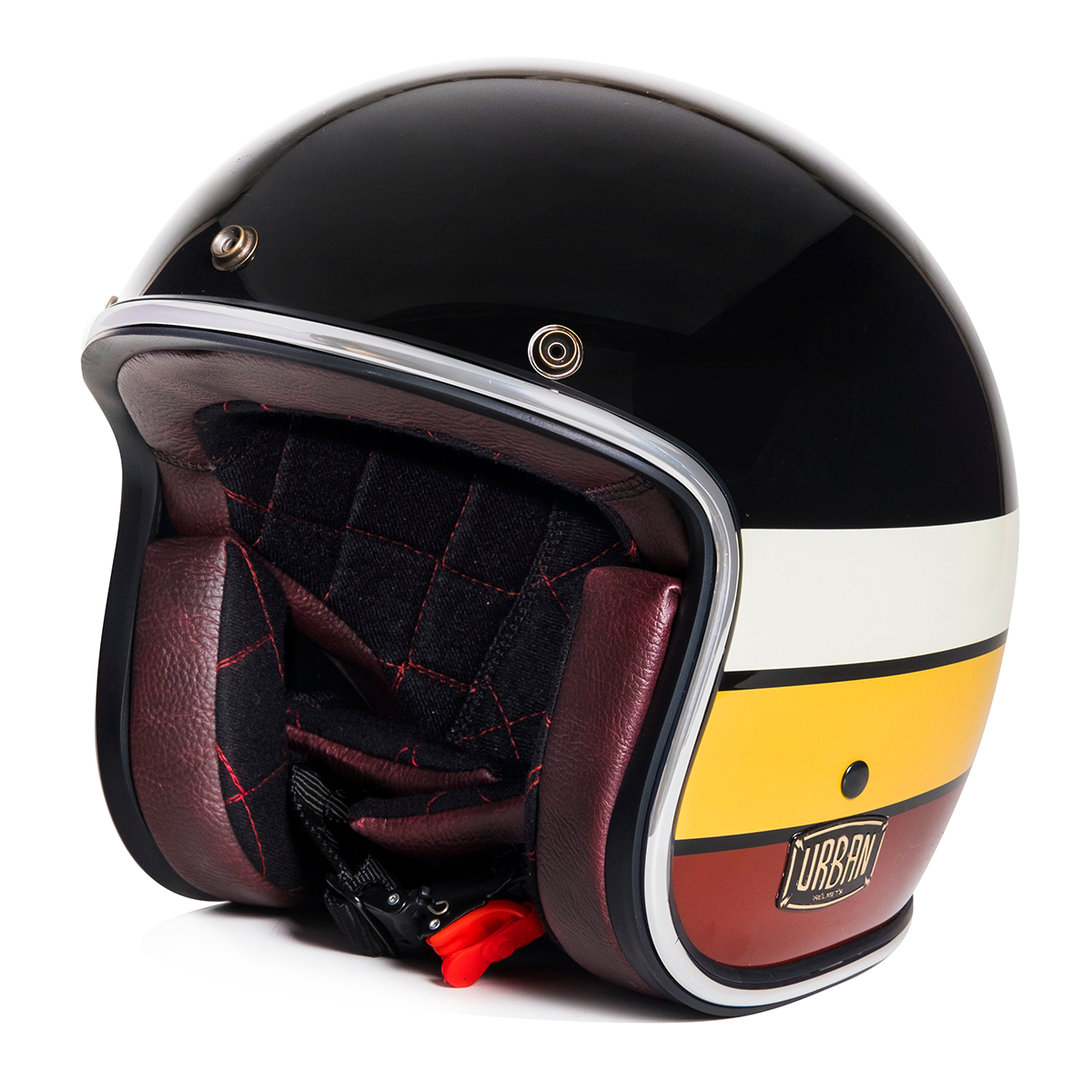 Urban Open Face Helmet Tracer Black Sunset Black