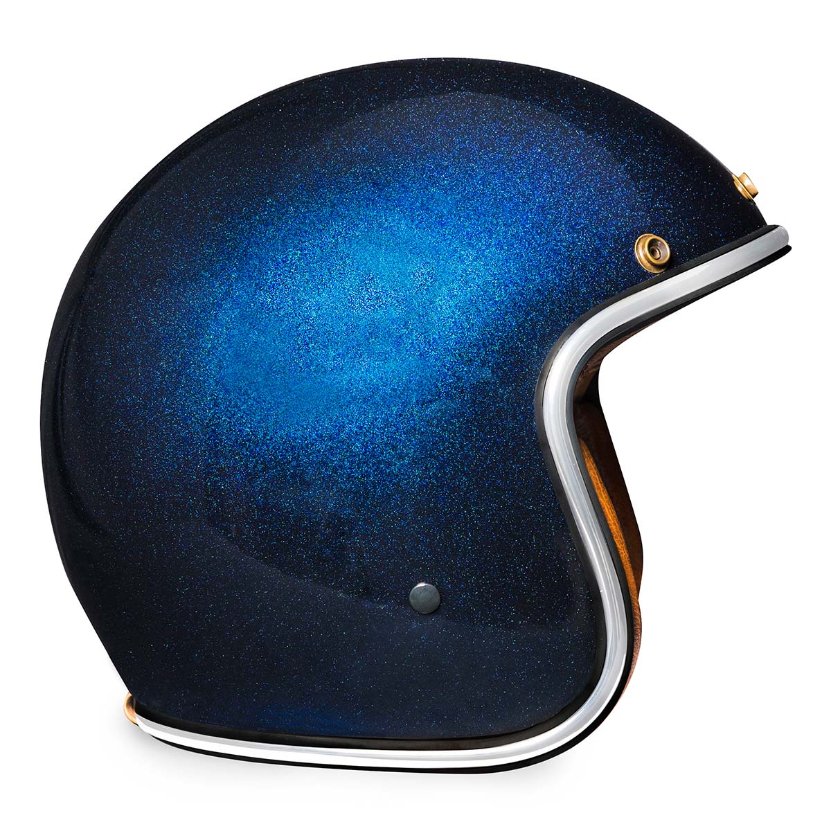 Blue open face sales helmet